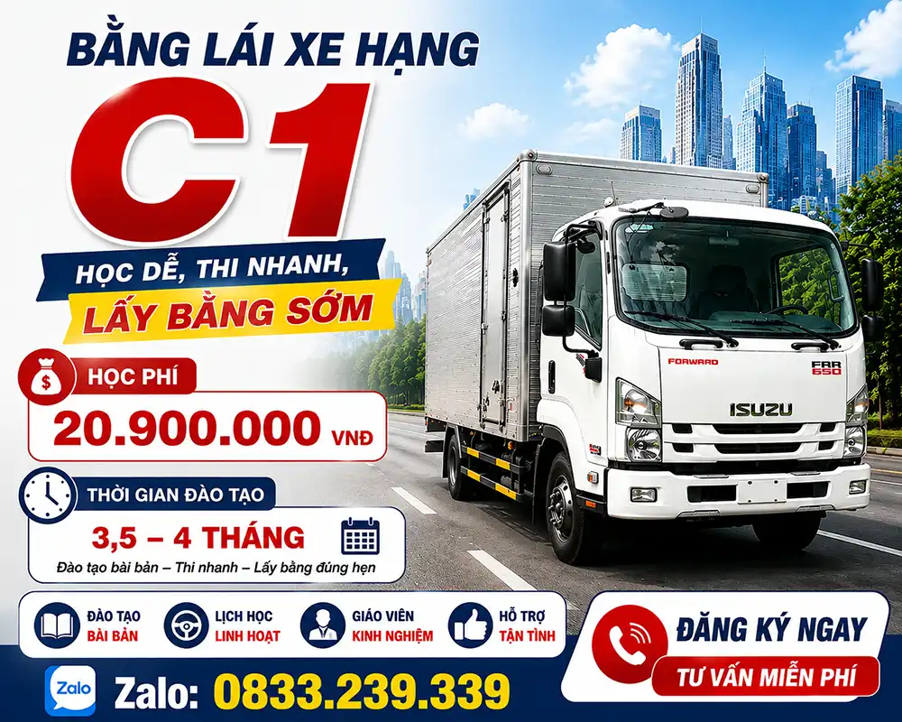 Học Bằng Lái Xe Ô Tô Hạng C1 Học Bằng Lái Xe Hạng C1 Thủ Đức
